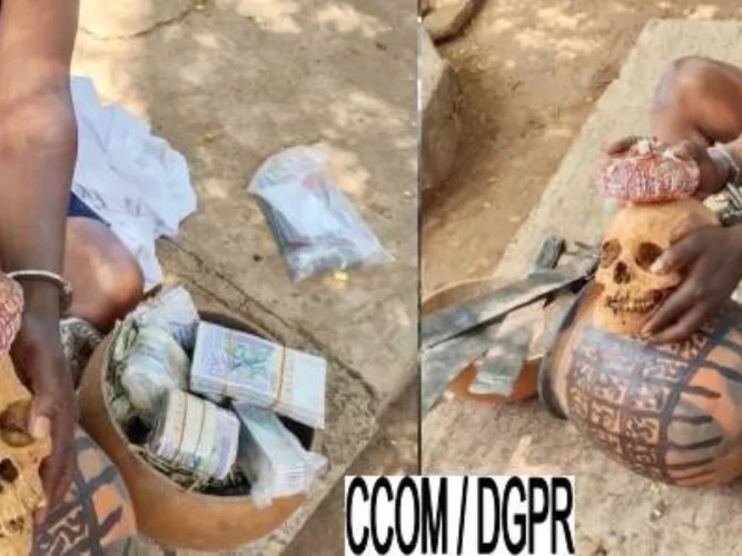 Bénin : un suspect interpellé pour trafic d'ossements humains et détention de faux billets à Djougou